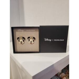 Disney Baublebar Holiday Mickey Mouse Earrings Happy New Years